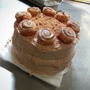 Princess Leia Cinnamon Bun Cake